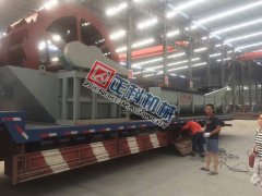辽宁1275螺旋洗砂机、3000轮斗洗砂机昨日发货